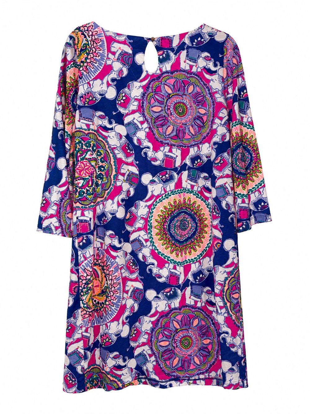 Lilly Pulitzer Pink, Navy & Purple Shift Dress